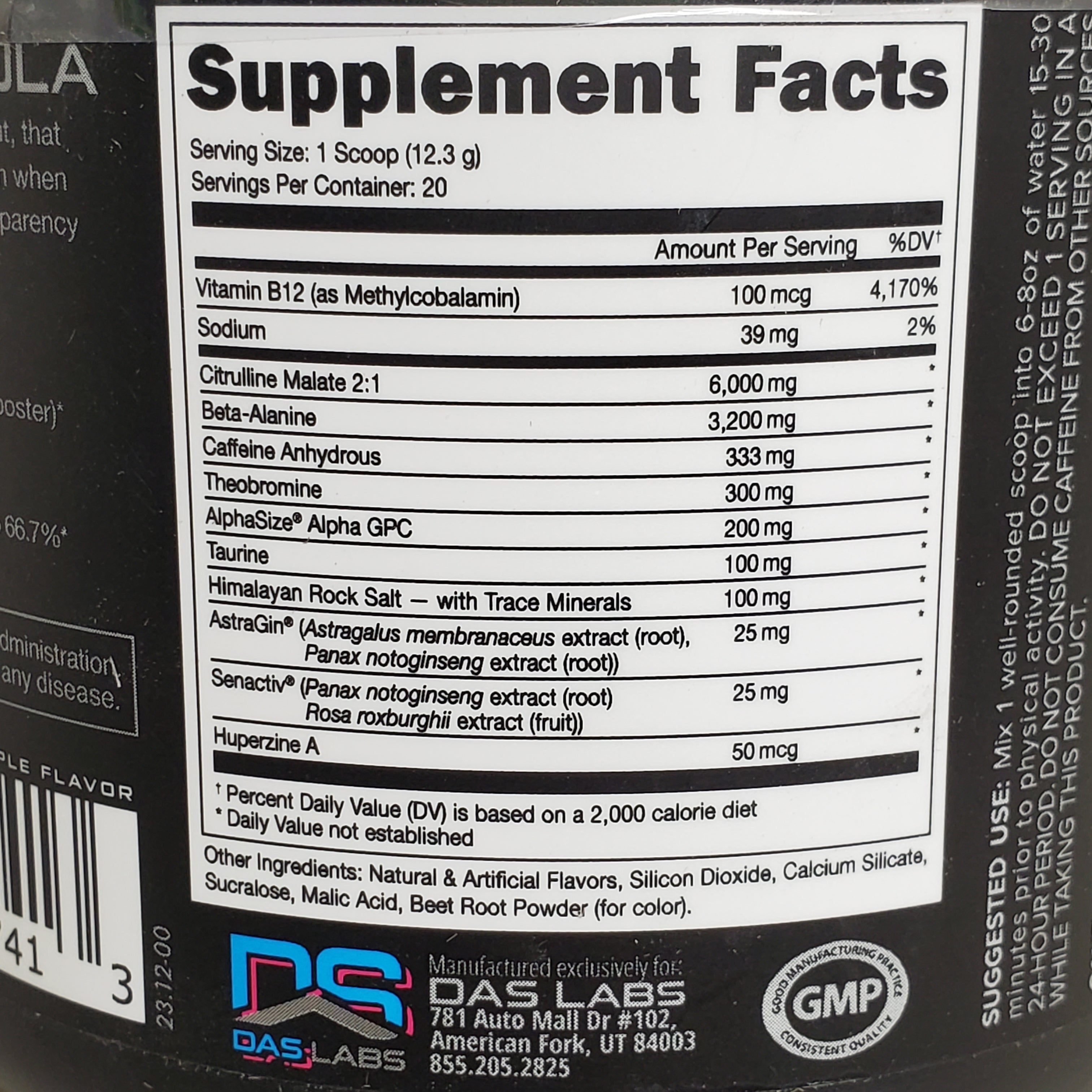 Bucked Up Woke AF Miami Pre-Workout | 333mg Caffeine | 20 Servings