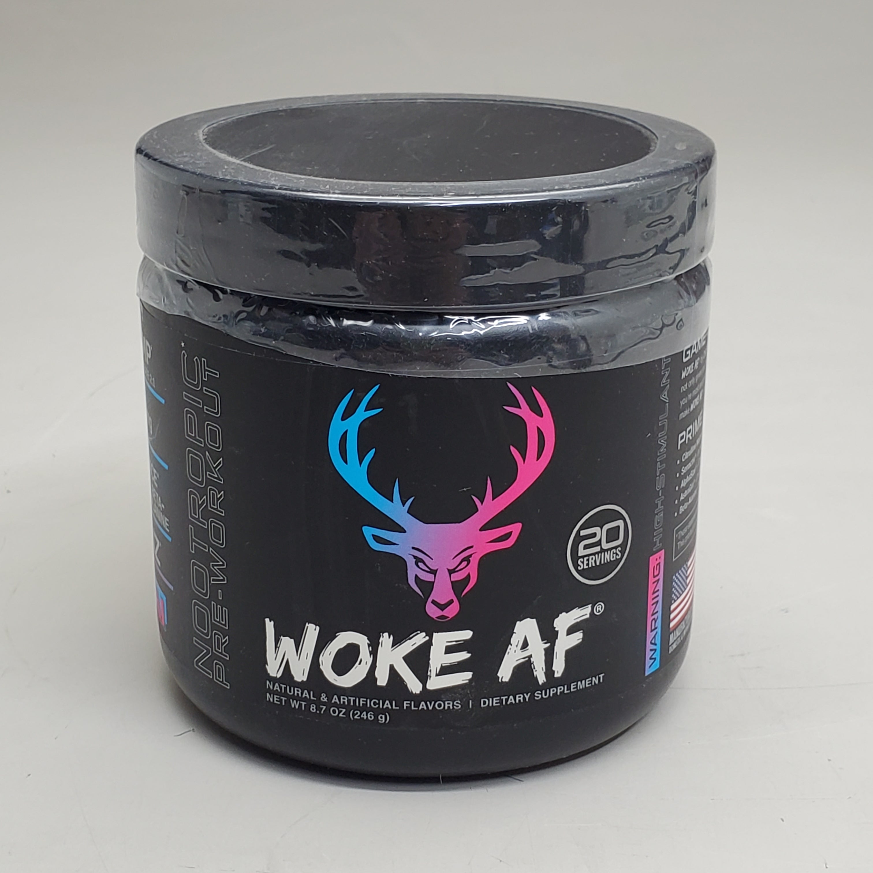 Bucked Up Woke AF Miami Pre-Workout | 333mg Caffeine | 20 Servings